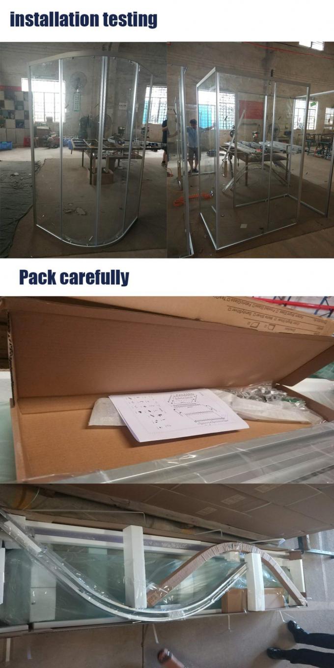 Chất lượng cao tùy chỉnh rõ ràng vách tắm kính Vkf409