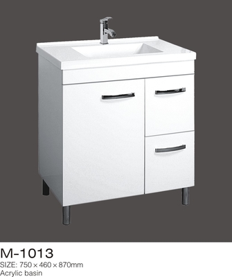 Vanity phòng tắm mộc mạc, nội thất phòng tắm không thấm nước Bàn chân thép acrylic