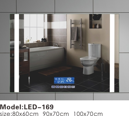 Gương phòng tắm có đèn Led và cảm biến chuyển động Demister, gương chiếu sáng hình chữ nhật