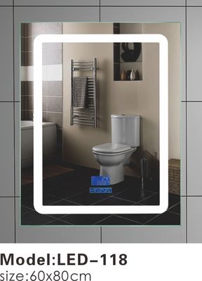 Gương phòng tắm 50 X 70 có thể điều chỉnh được Tiết kiệm năng lượng chiếu sáng 600 * 800mm