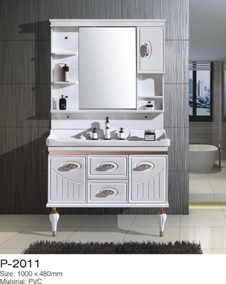 Vanity phòng tắm nổi PVC, tủ Vanity không thấm nước nhiều kích cỡ