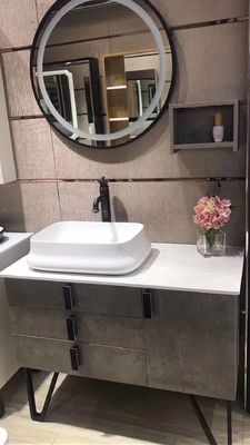 Farmhouse chìm Phòng tắm Phòng tắm Vanity tủ với ngọn trên lưu vực truy cập